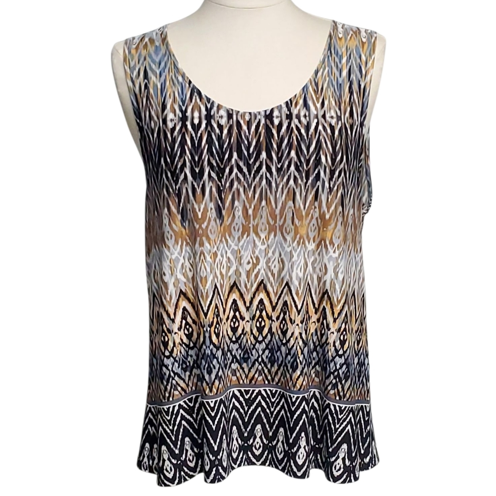 Juniper Ln Boho Aztec Southwest Tank Top Womens Large